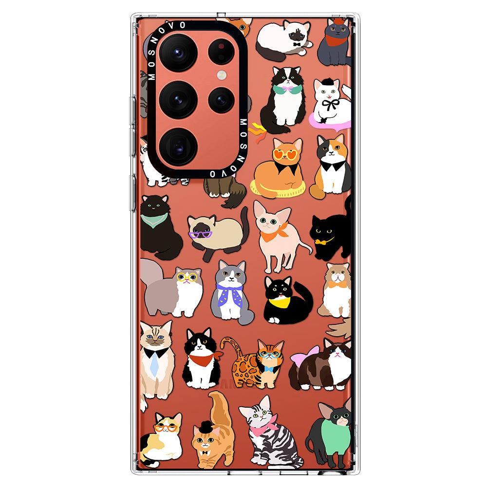 Cute Cats Phone Case - Samsung Galaxy S22 Ultra Case - MOSNOVO