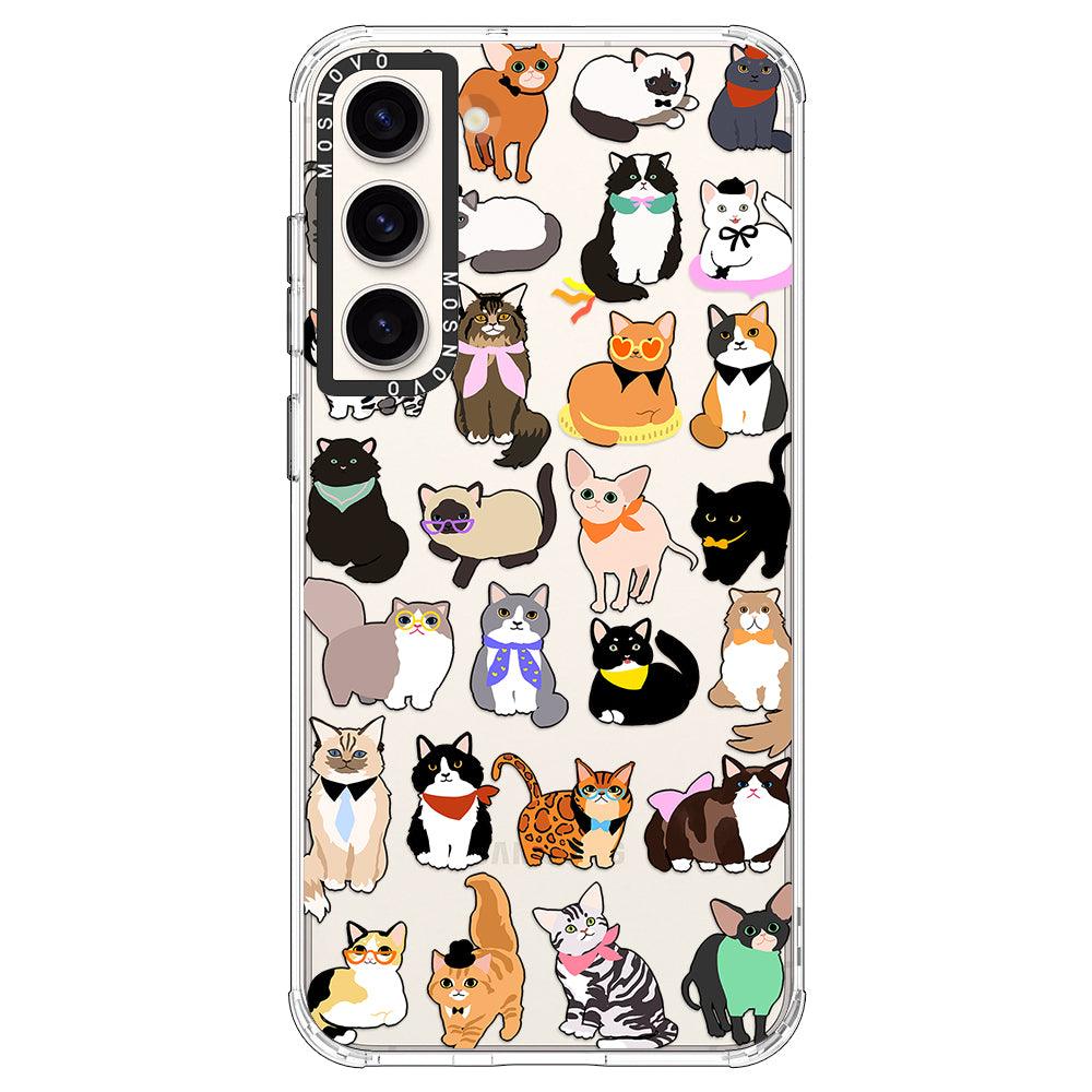 Cute Cats Phone Case - Samsung Galaxy S23 Case - MOSNOVO