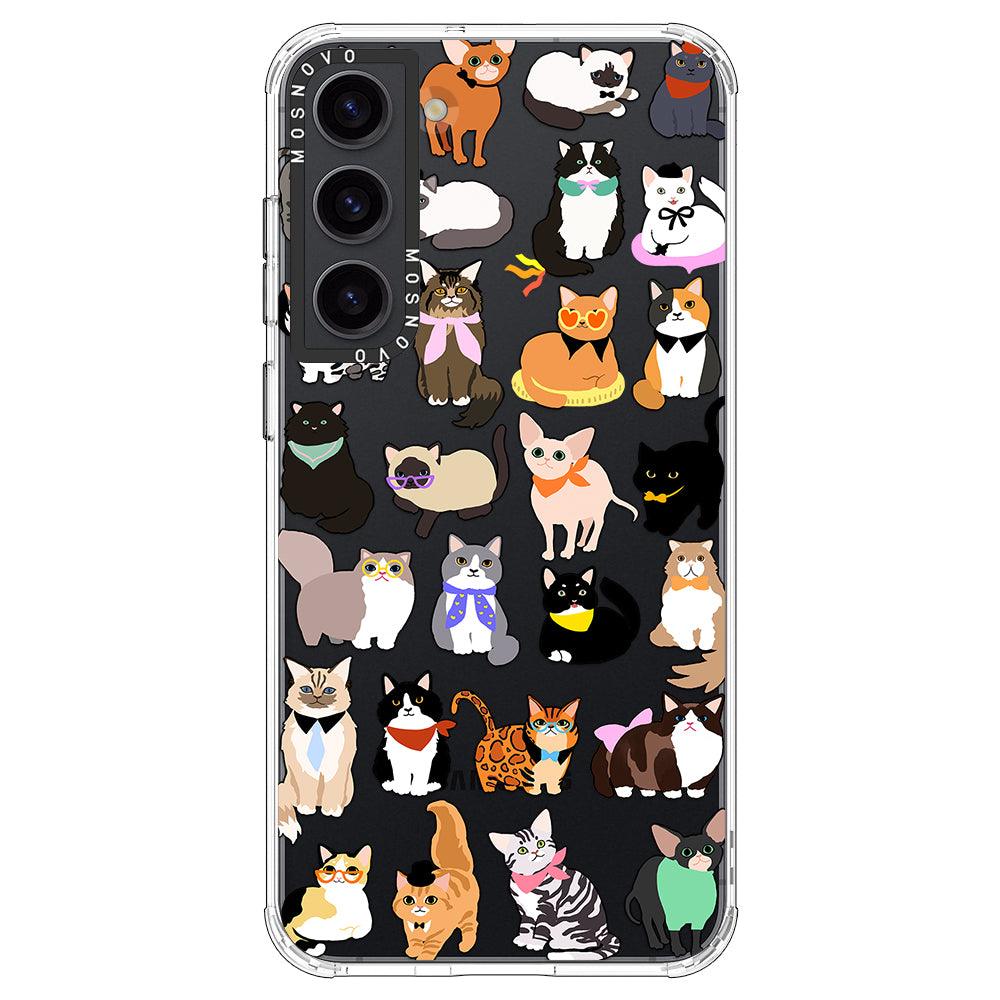 Cute Cats Phone Case - Samsung Galaxy S23 Case - MOSNOVO