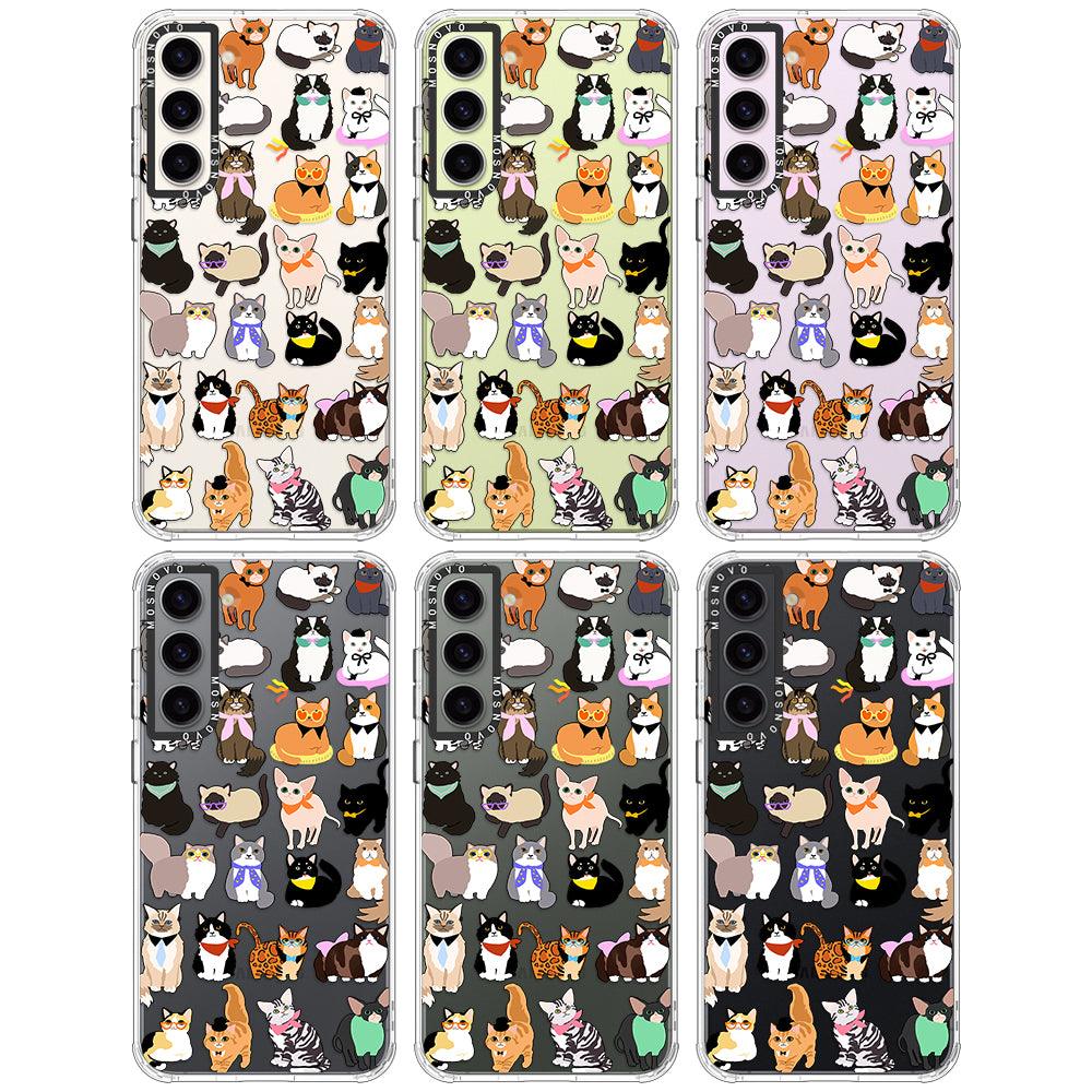 Cute Cats Phone Case - Samsung Galaxy S23 Case - MOSNOVO