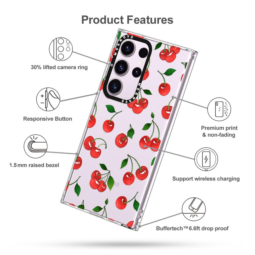 Cute Cherry Phone Case - Samsung Galaxy S23 Ultra Case - MOSNOVO