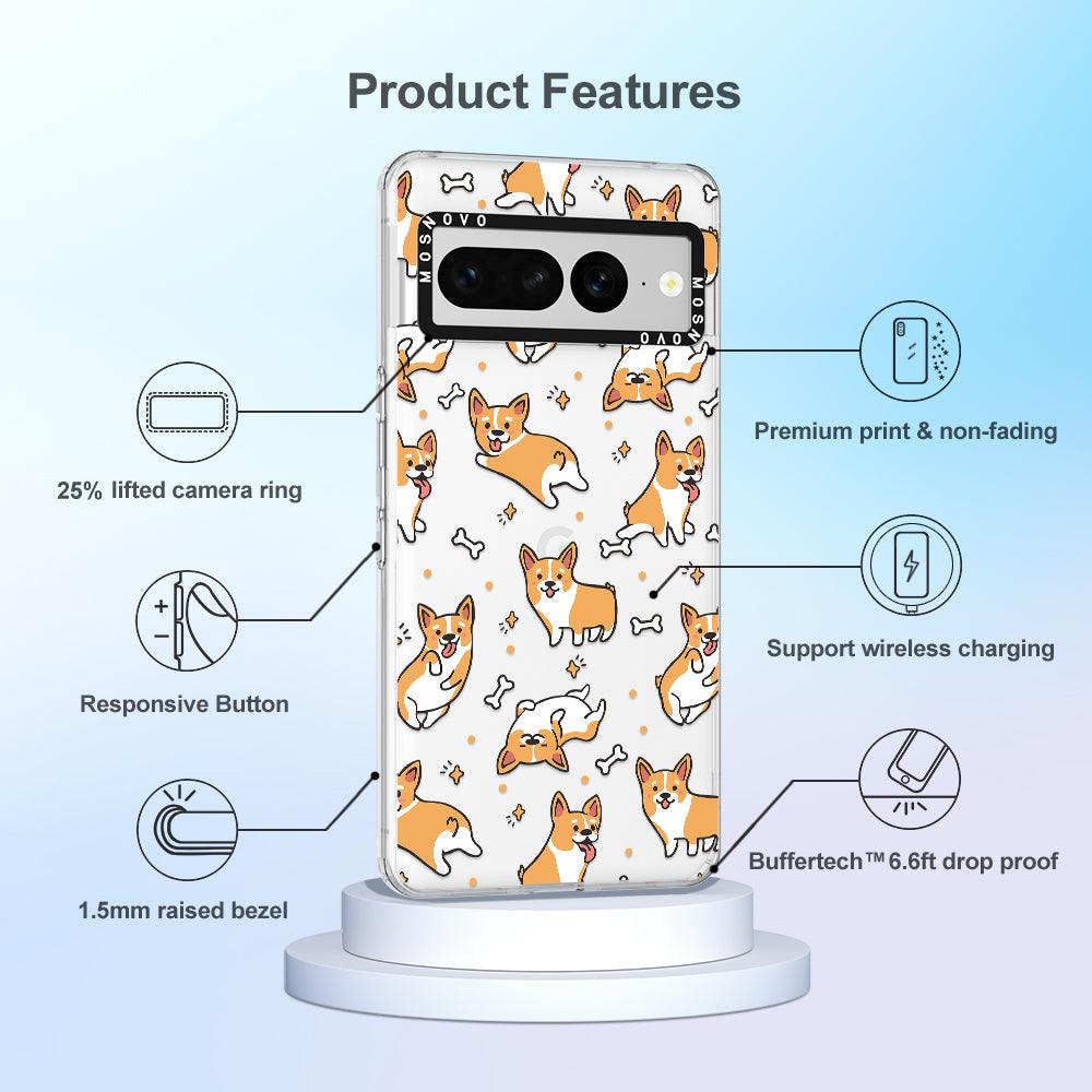 Cute Corgi Phone Case - Google Pixel 7 Pro Case - MOSNOVO