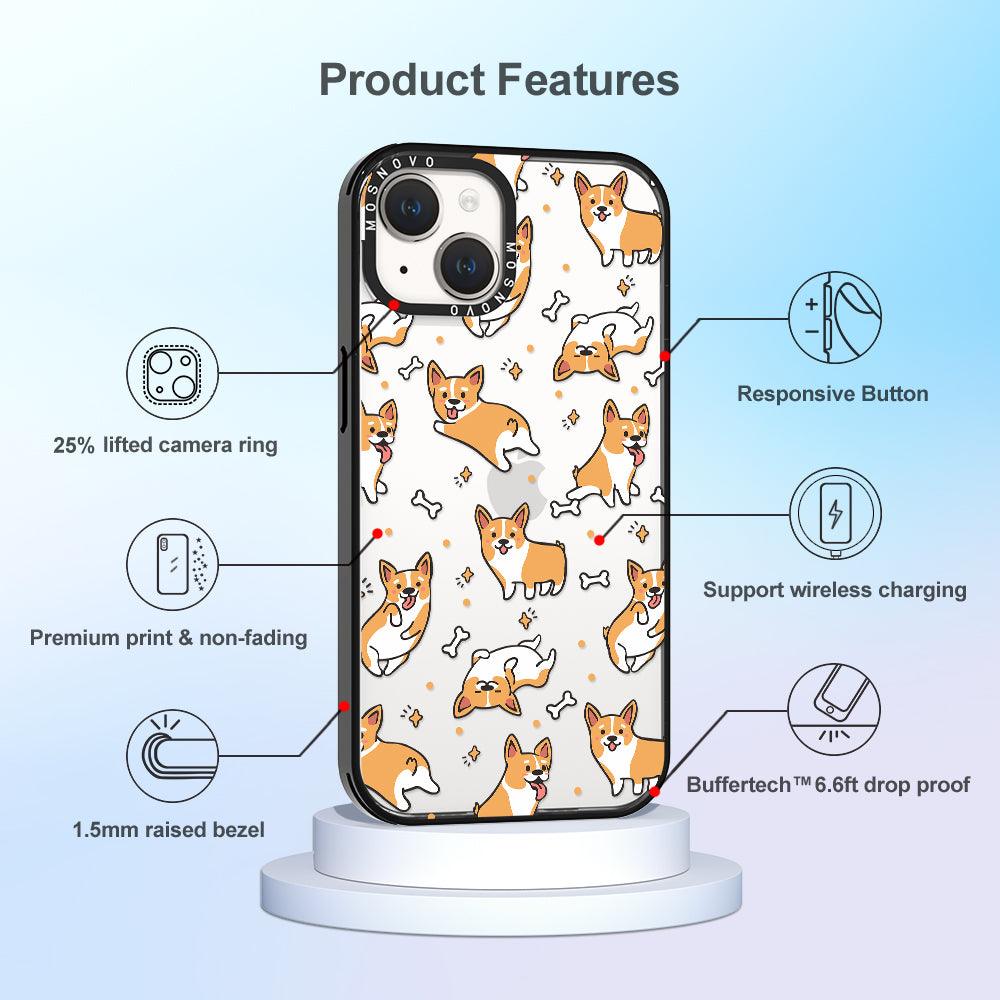 Corgi Phone Case - iPhone 14 Plus Case - MOSNOVO