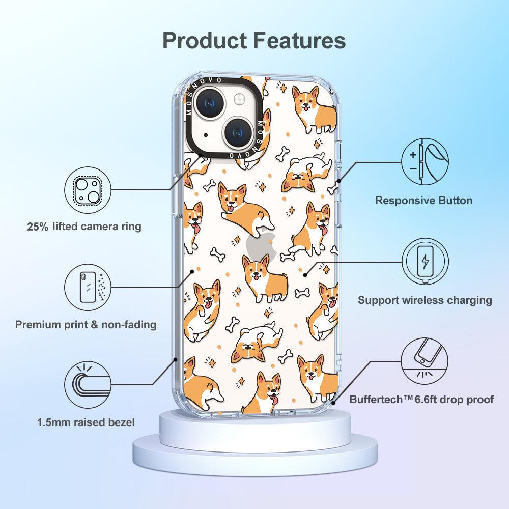 Corgi Phone Case - iPhone 14 Plus Case - MOSNOVO