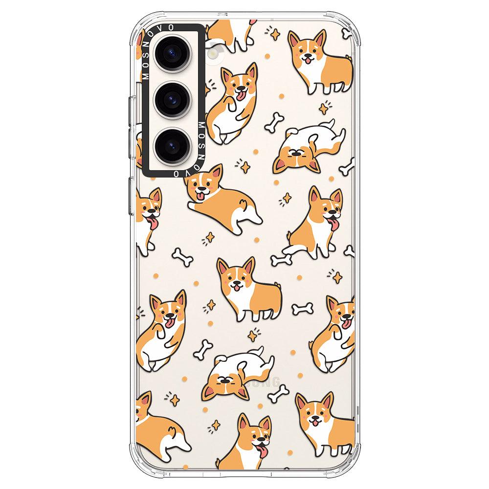 Cute Corgi Phone Case - Samsung Galaxy S23 Plus Case - MOSNOVO