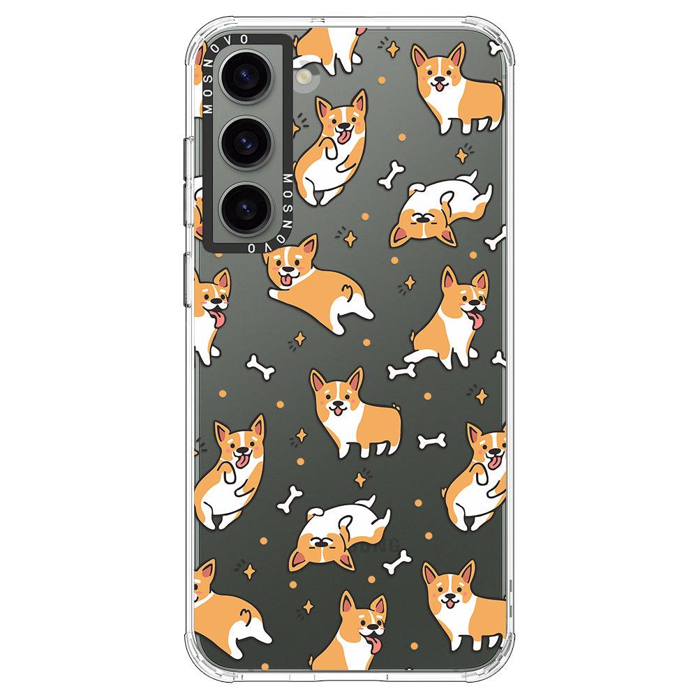 Cute Corgi Phone Case - Samsung Galaxy S23 Plus Case - MOSNOVO