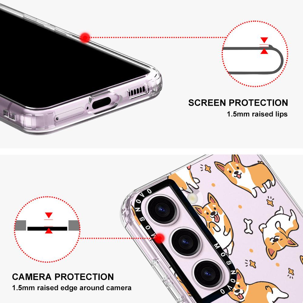 Cute Corgi Phone Case - Samsung Galaxy S23 Plus Case - MOSNOVO