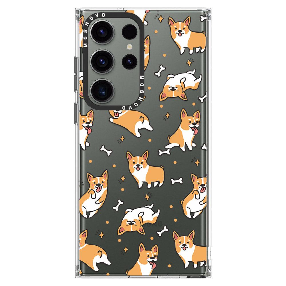 Cute Corgi Phone Case - Samsung Galaxy S23 Ultra Case - MOSNOVO