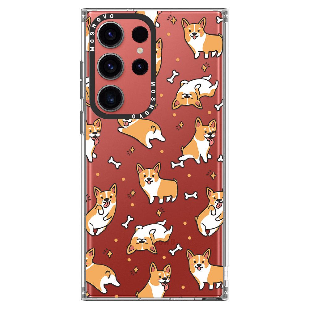 Cute Corgi Phone Case - Samsung Galaxy S23 Ultra Case - MOSNOVO