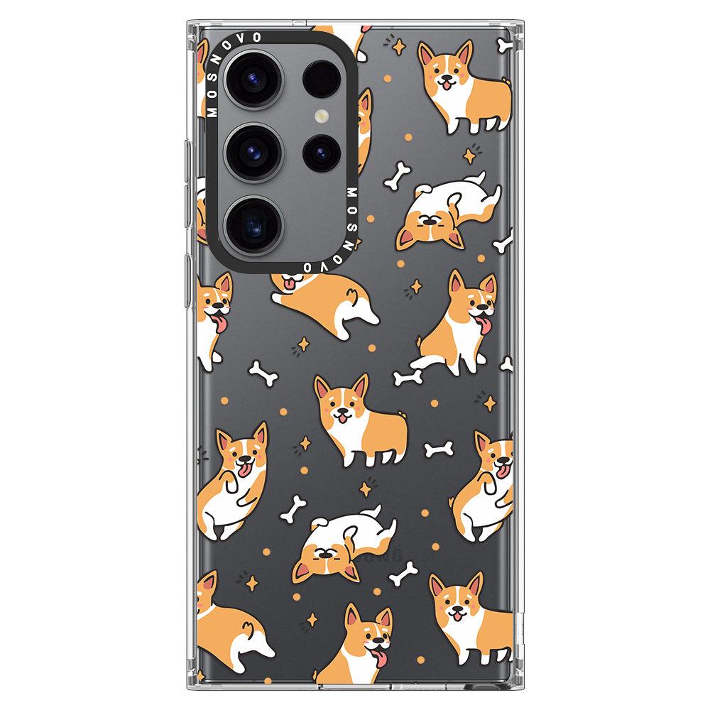 Cute Corgi Phone Case - Samsung Galaxy S23 Ultra Case - MOSNOVO