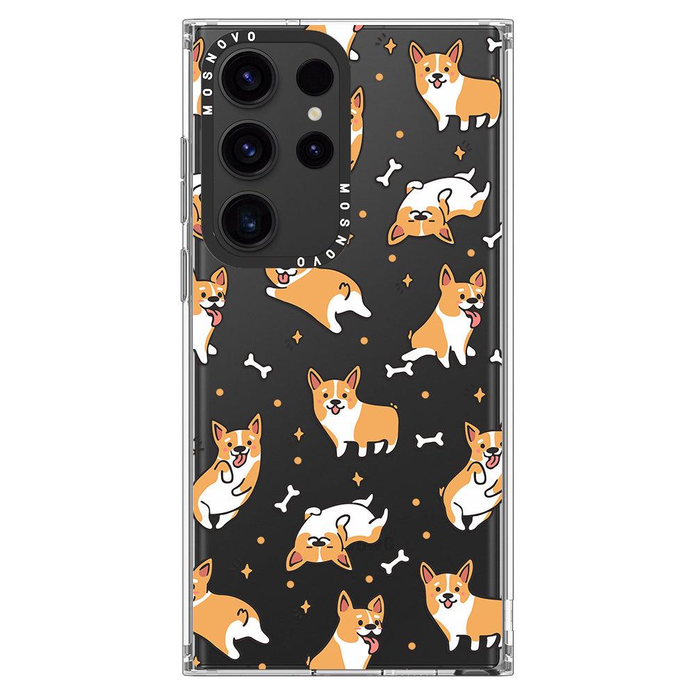 Cute Corgi Phone Case - Samsung Galaxy S23 Ultra Case - MOSNOVO