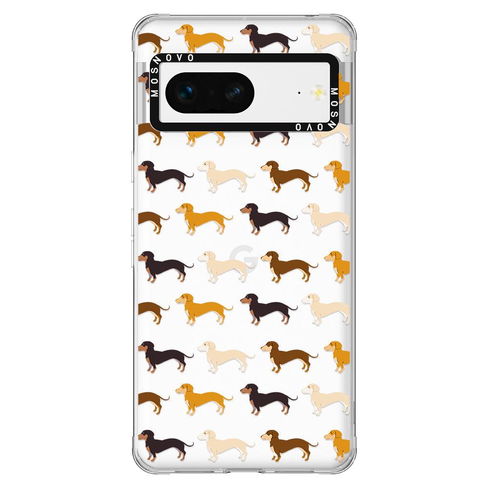 Cute Dachshund Phone Case - Google Pixel 7 Case - MOSNOVO