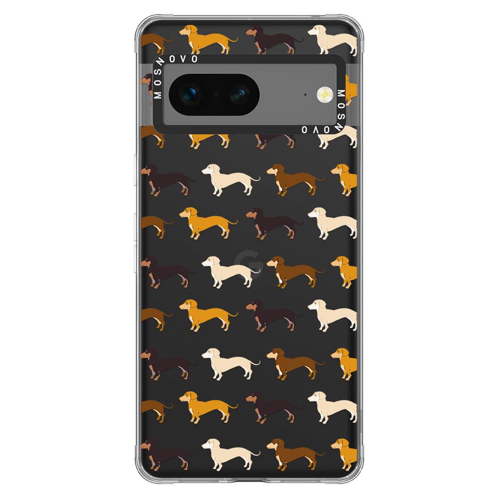 Cute Dachshund Phone Case - Google Pixel 7 Case - MOSNOVO