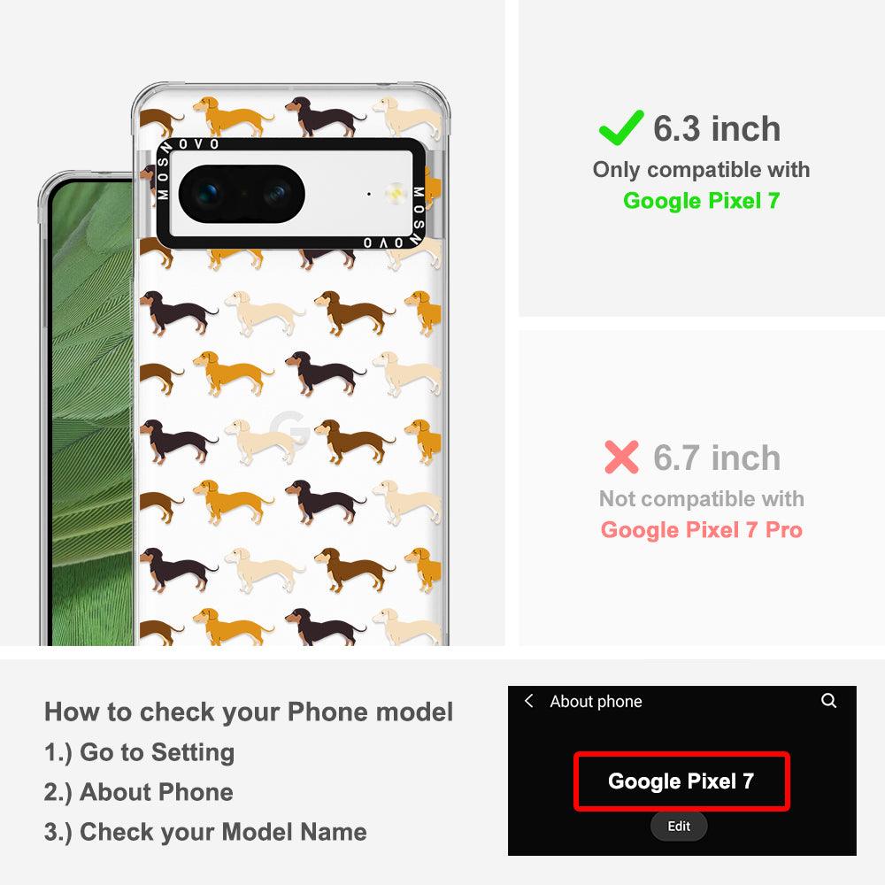 Cute Dachshund Phone Case - Google Pixel 7 Case - MOSNOVO