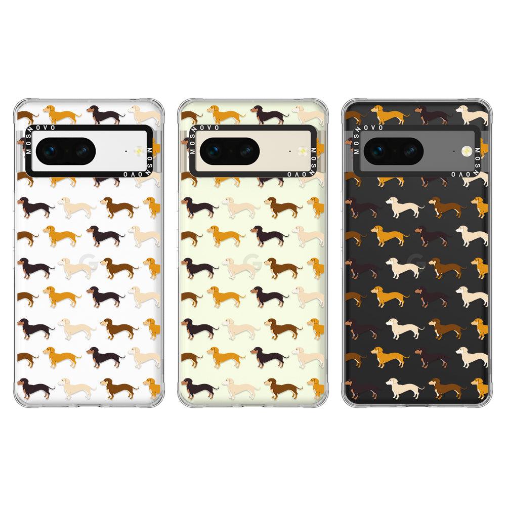 Cute Dachshund Phone Case - Google Pixel 7 Case - MOSNOVO