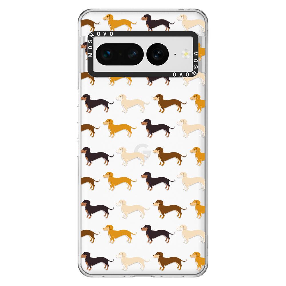 Cute Dachshund Phone Case - Google Pixel 7 Pro Case - MOSNOVO