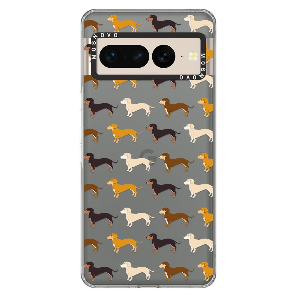 Cute Dachshund Phone Case - Google Pixel 7 Pro Case - MOSNOVO