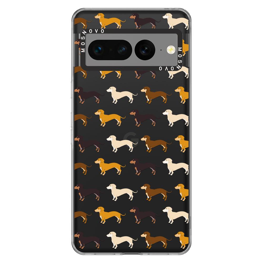 Cute Dachshund Phone Case - Google Pixel 7 Pro Case - MOSNOVO