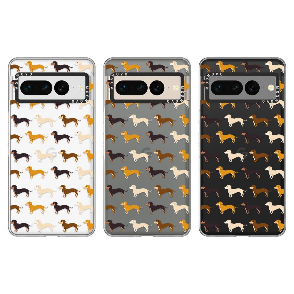 Cute Dachshund Phone Case - Google Pixel 7 Pro Case - MOSNOVO