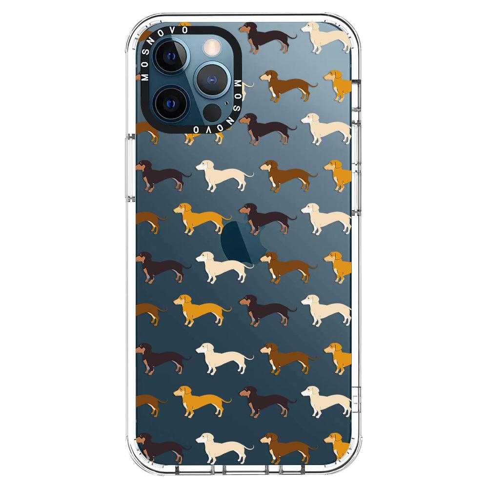 Cute Dachshund Phone Case - iPhone 12 Pro Case - MOSNOVO