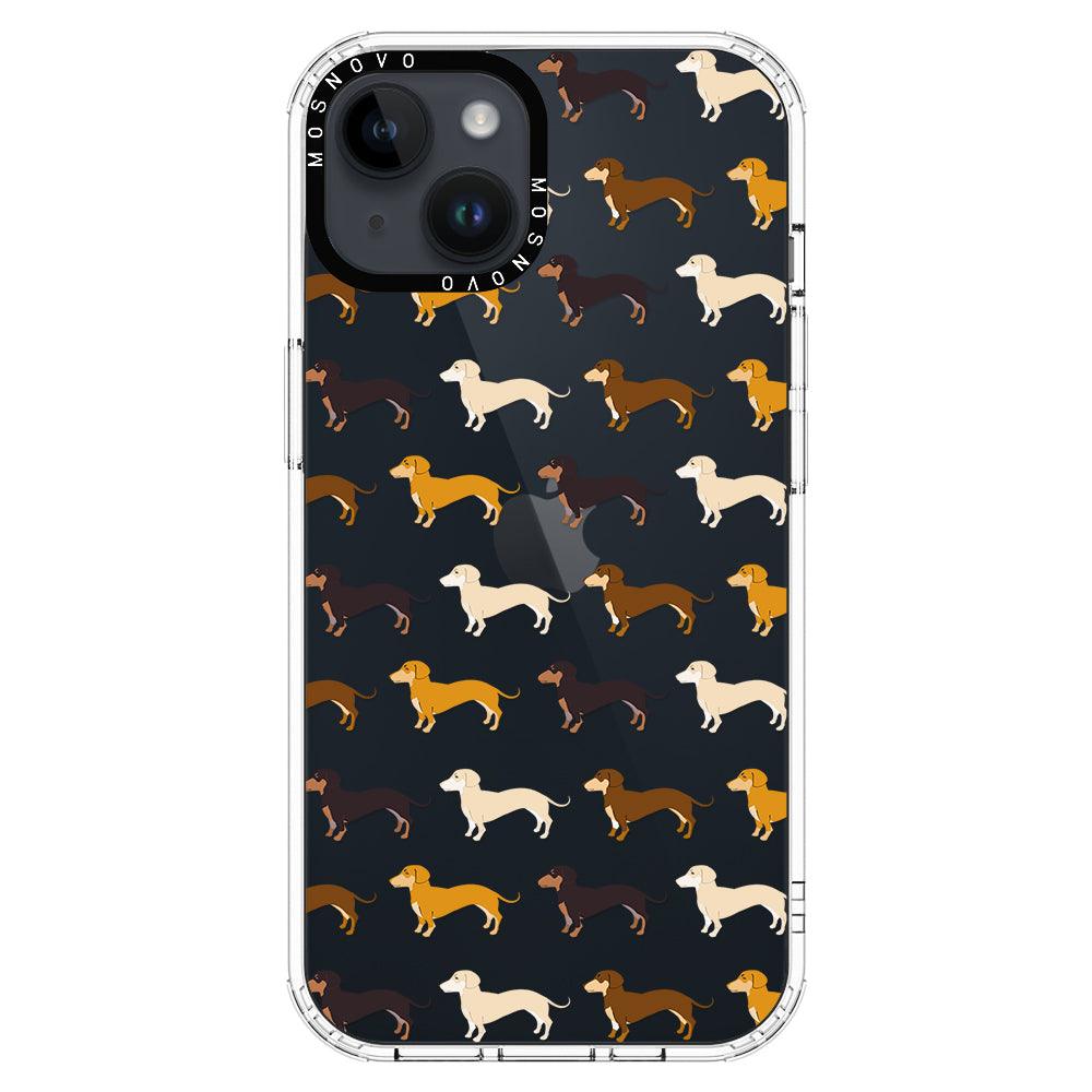 Cute Dachshund Phone Case - iPhone 14 Case - MOSNOVO