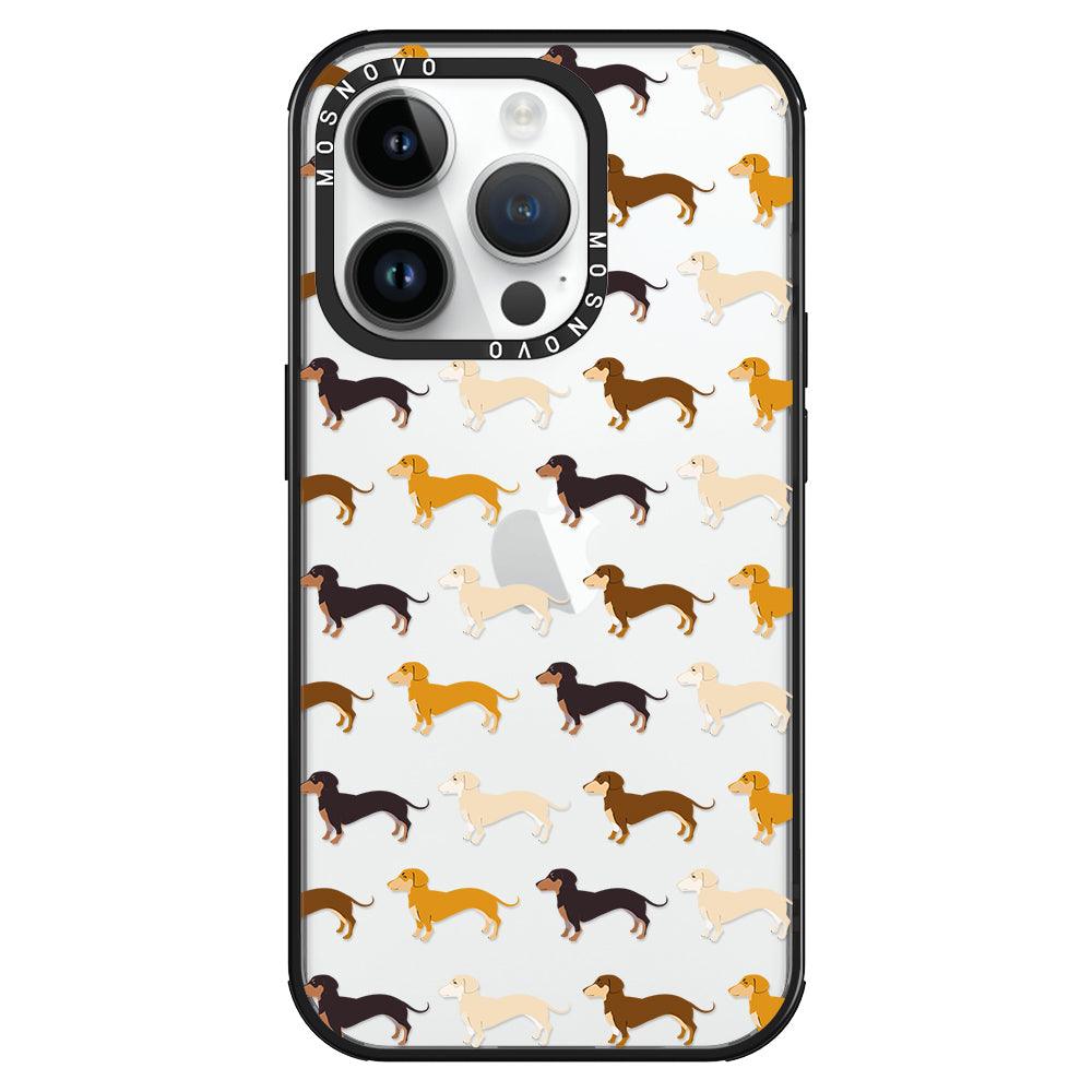 Cute Dachshund Phone Case - iPhone 14 Pro Case - MOSNOVO