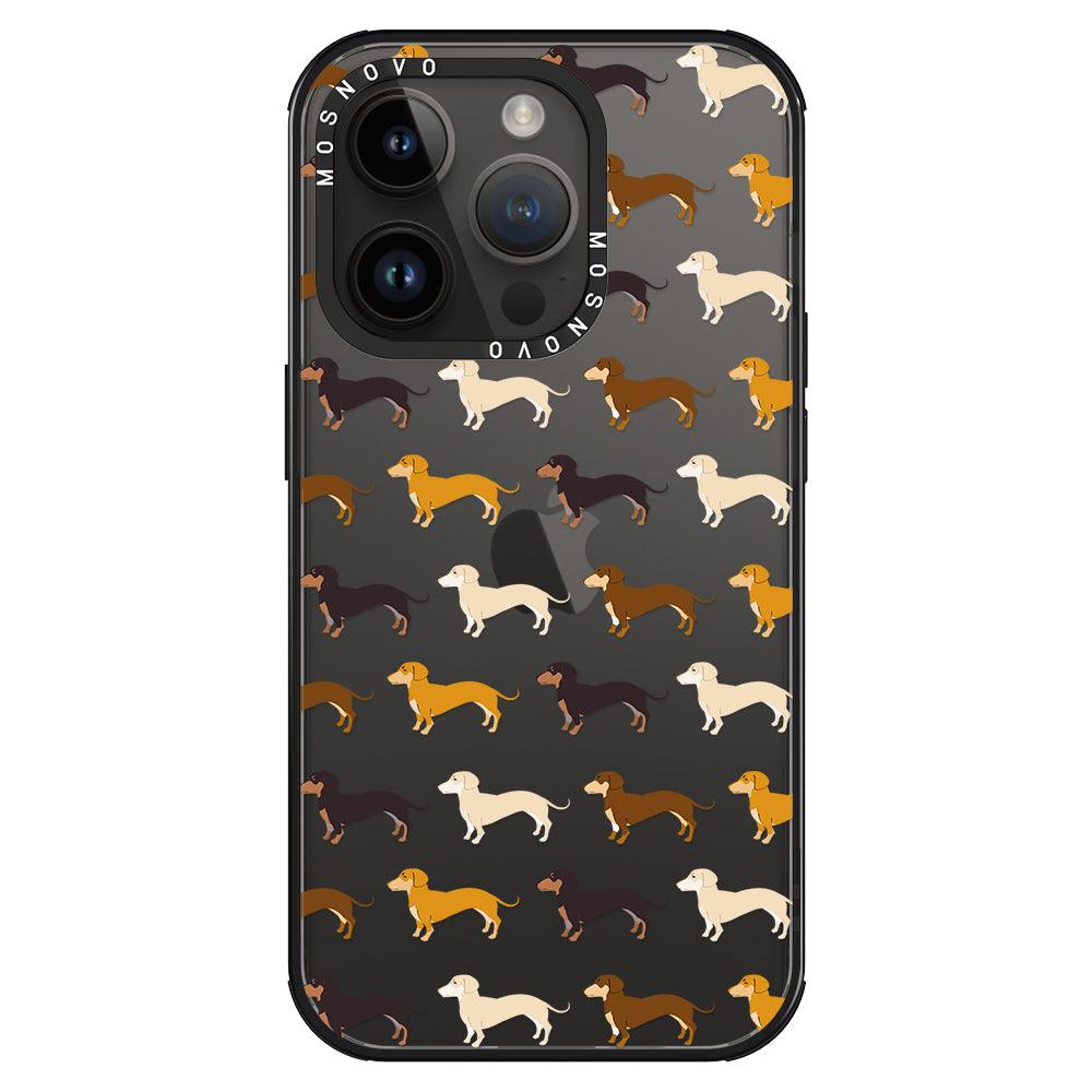 Cute Dachshund Phone Case - iPhone 14 Pro Case - MOSNOVO