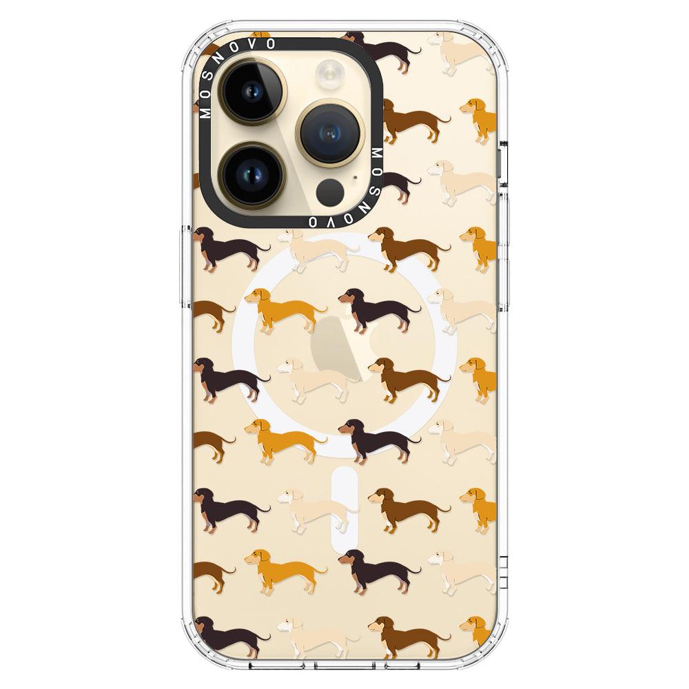 Cute Dachshund Phone Case - iPhone 14 Pro Case - MOSNOVO