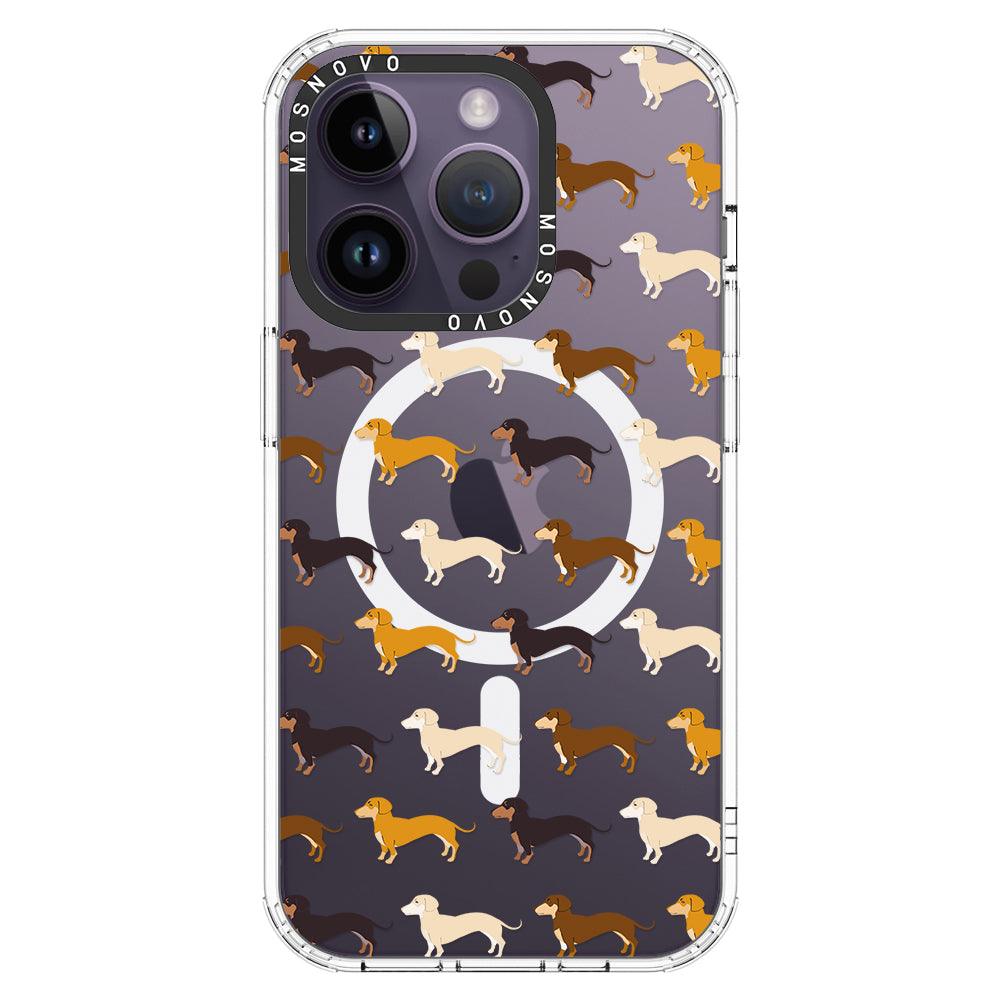 Cute Dachshund Phone Case - iPhone 14 Pro Case - MOSNOVO