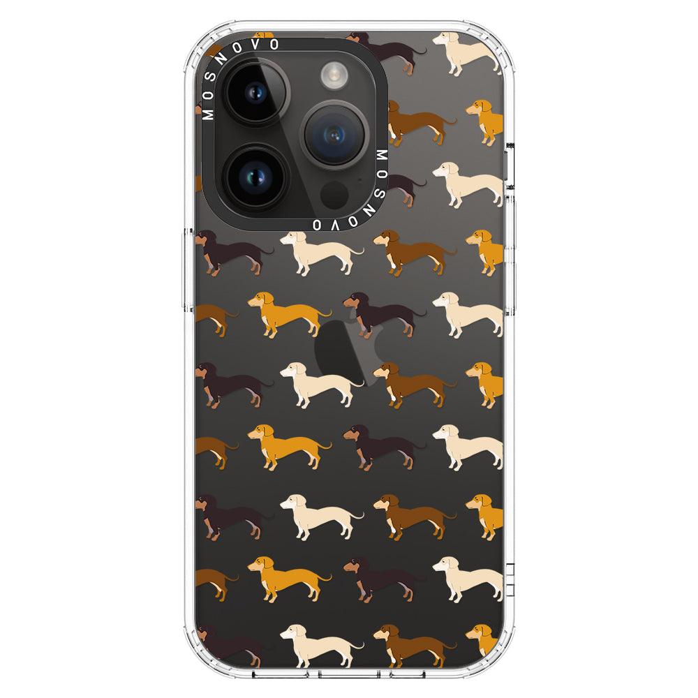 Cute Dachshund Phone Case - iPhone 14 Pro Case - MOSNOVO