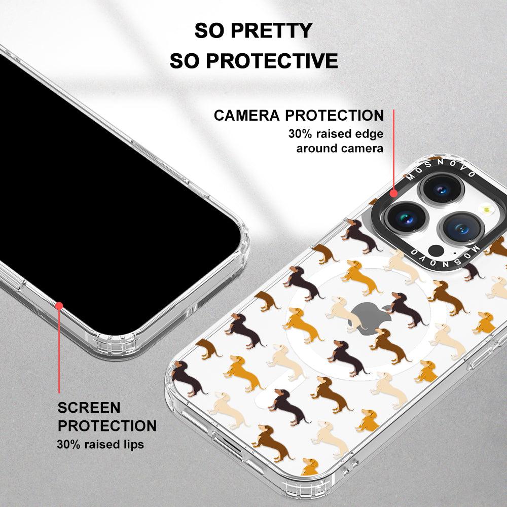 Cute Dachshund Phone Case - iPhone 14 Pro Case - MOSNOVO