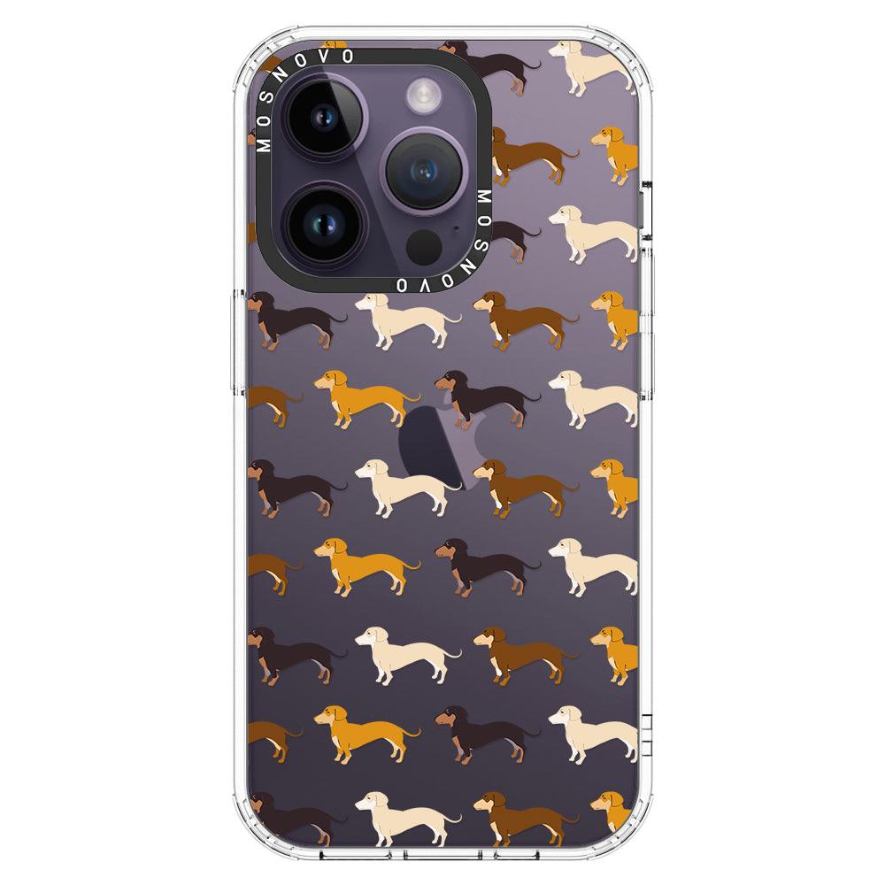 Cute Dachshund Phone Case - iPhone 14 Pro Case - MOSNOVO