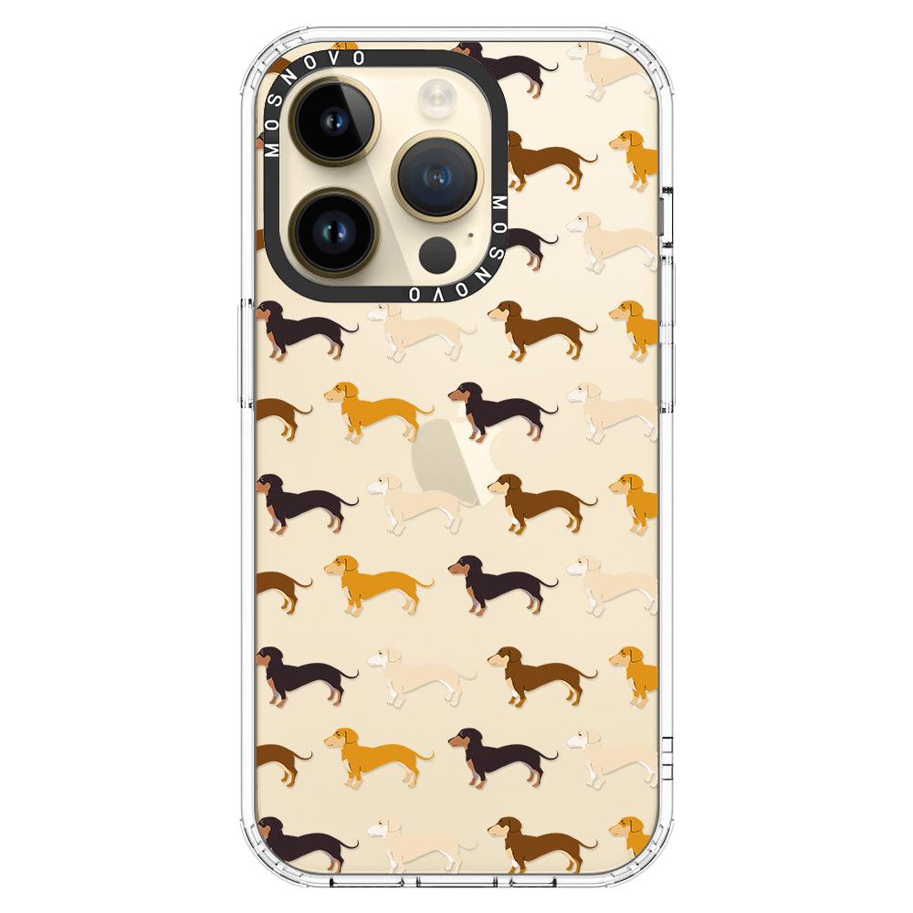 Cute Dachshund Phone Case - iPhone 14 Pro Case - MOSNOVO