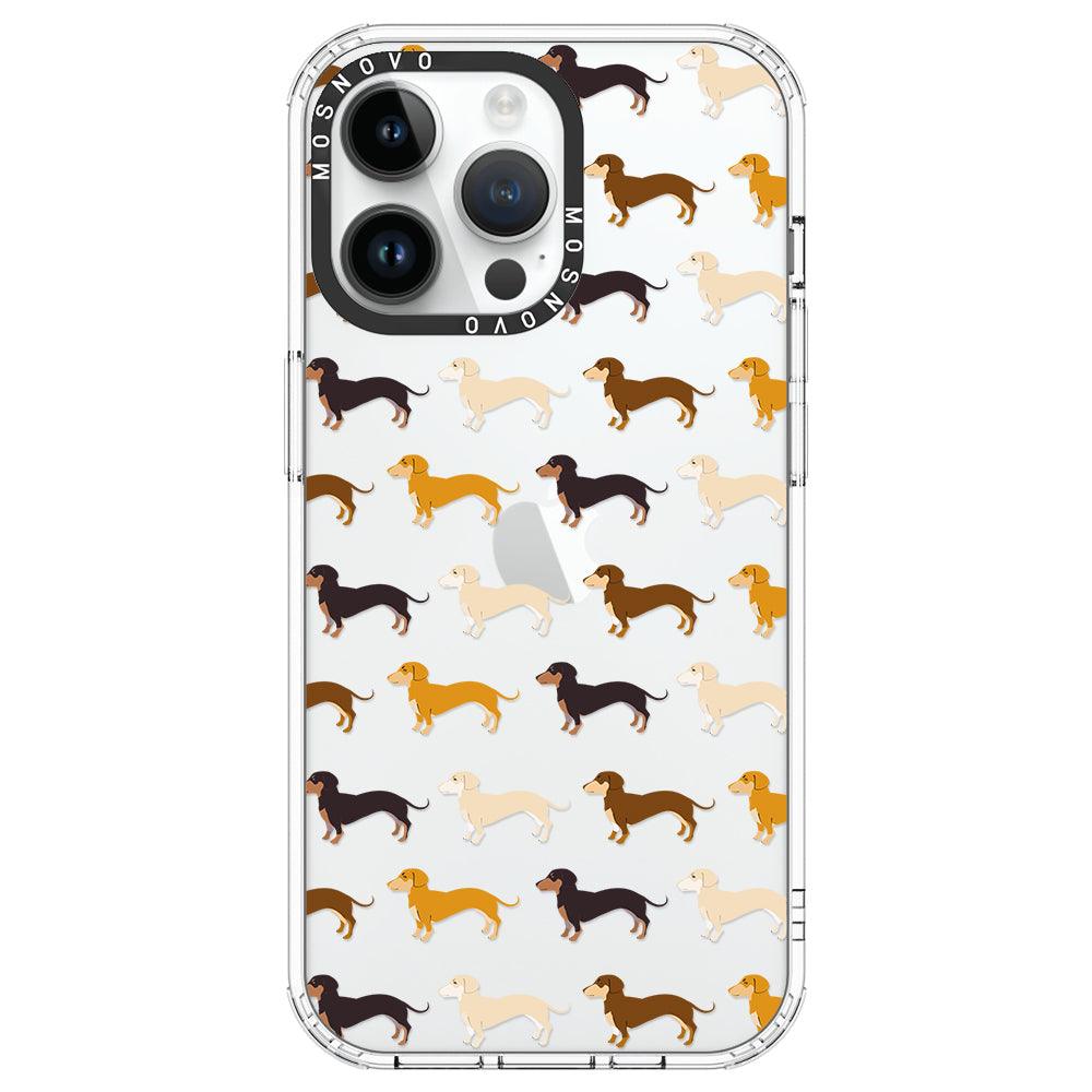 Cute Dachshund Phone Case - iPhone 14 Pro Max Case - MOSNOVO