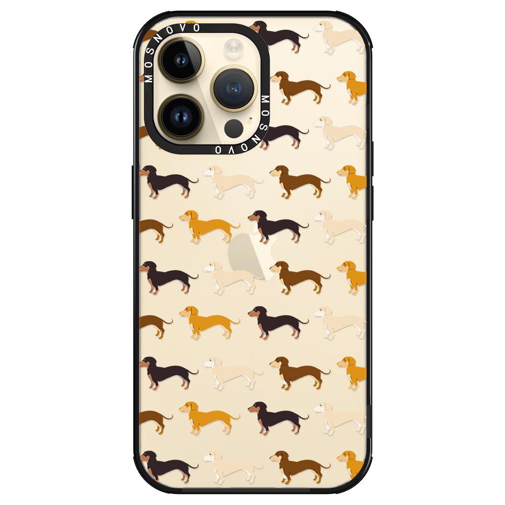 Cute Dachshund Phone Case - iPhone 14 Pro Max Case - MOSNOVO