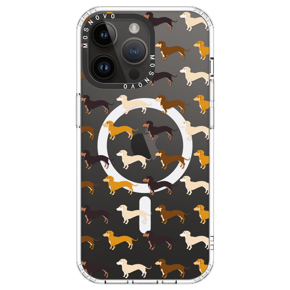 Cute Dachshund Phone Case - iPhone 14 Pro Max Case - MOSNOVO