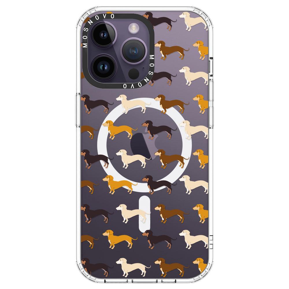 Cute Dachshund Phone Case - iPhone 14 Pro Max Case - MOSNOVO