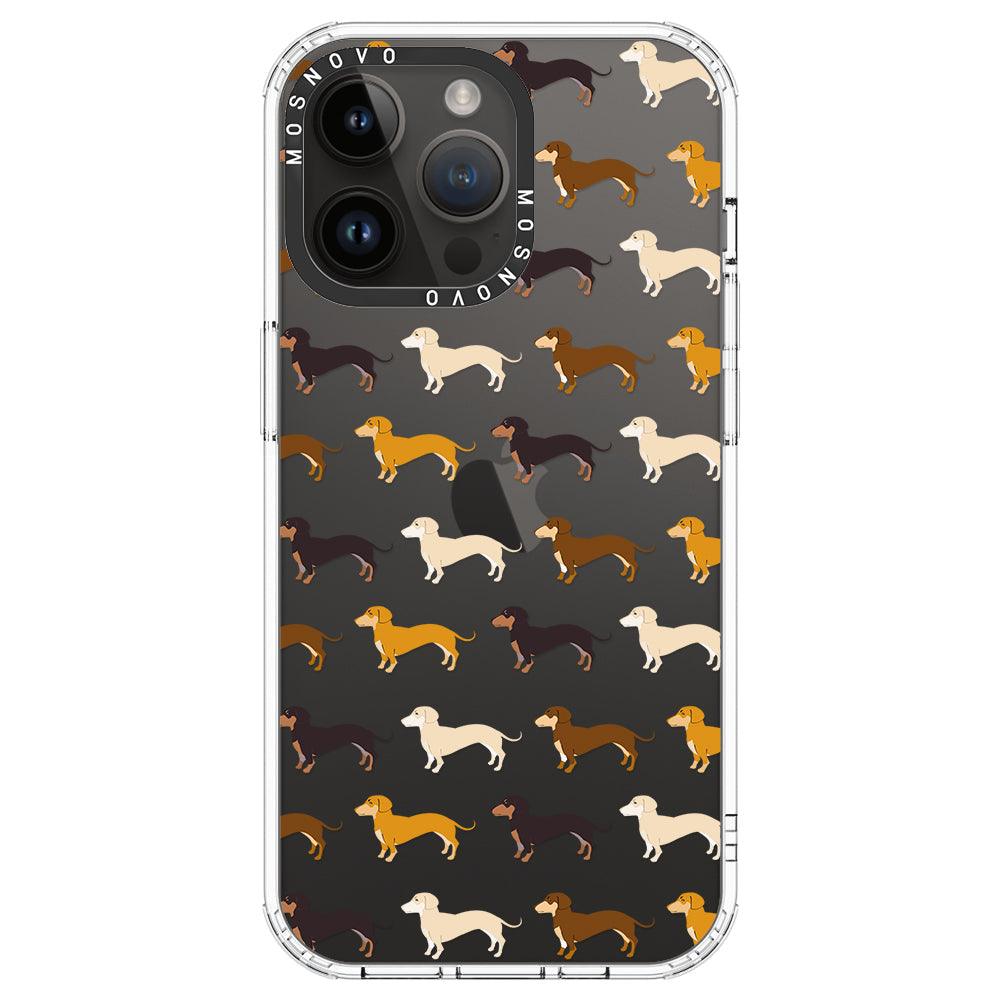 Cute Dachshund Phone Case - iPhone 14 Pro Max Case - MOSNOVO