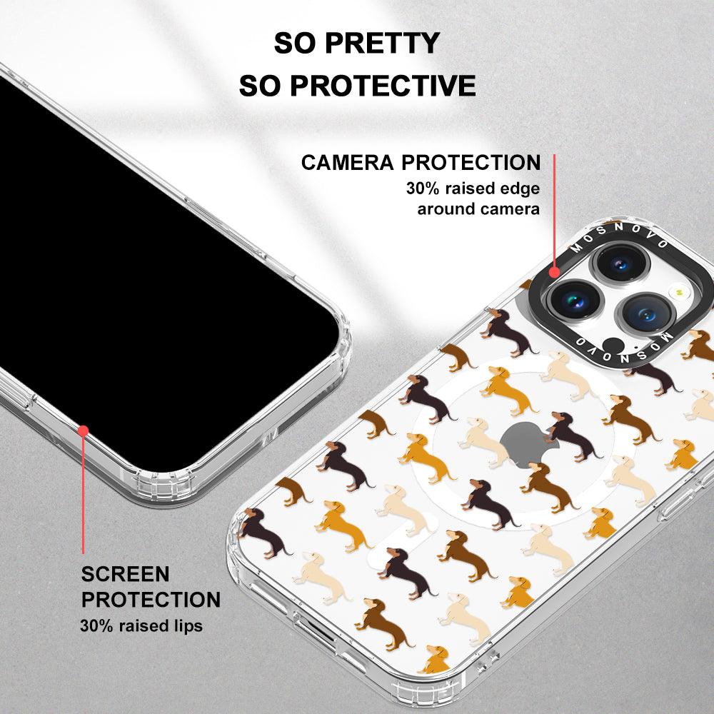 Cute Dachshund Phone Case iPhone 14 Pro Max Case