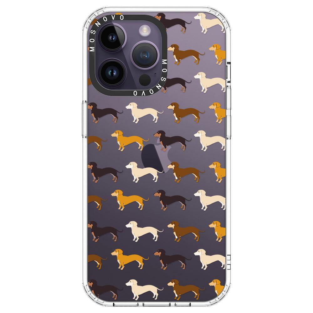 Cute Dachshund Phone Case - iPhone 14 Pro Max Case - MOSNOVO