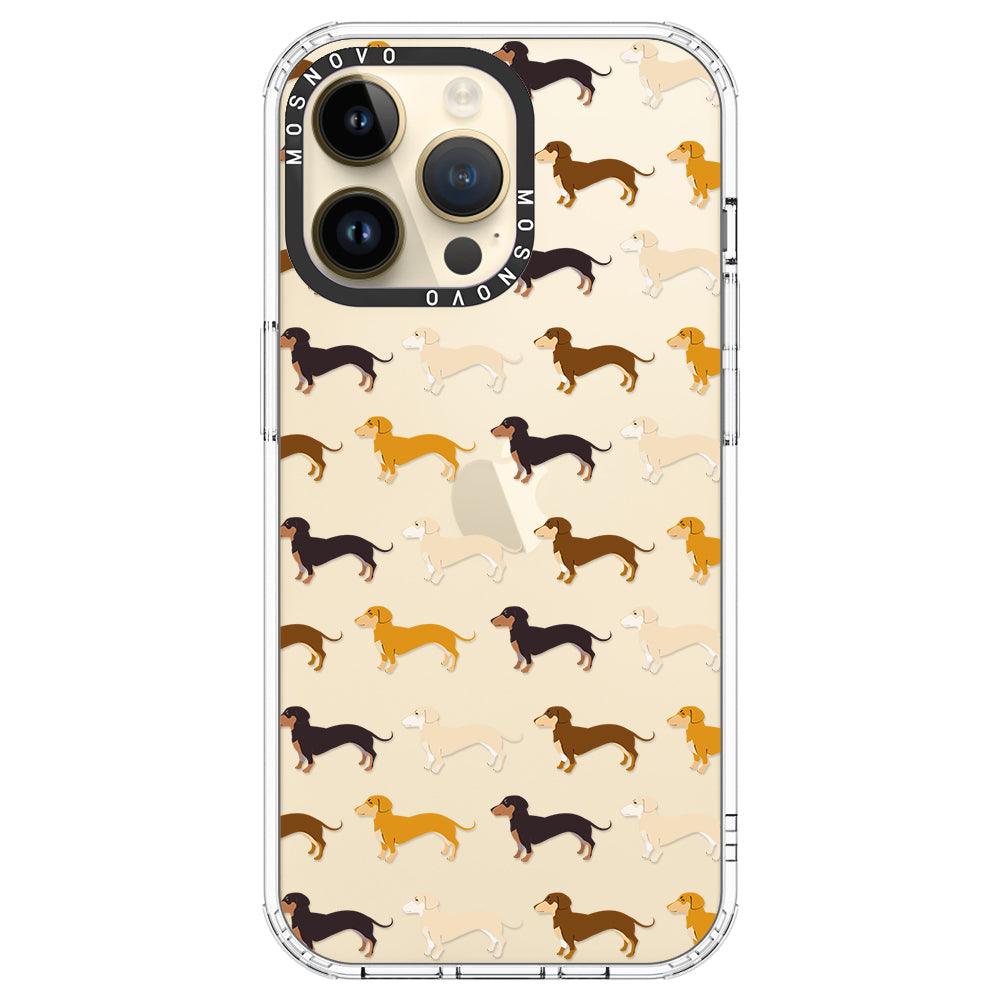 Cute Dachshund Phone Case - iPhone 14 Pro Max Case - MOSNOVO