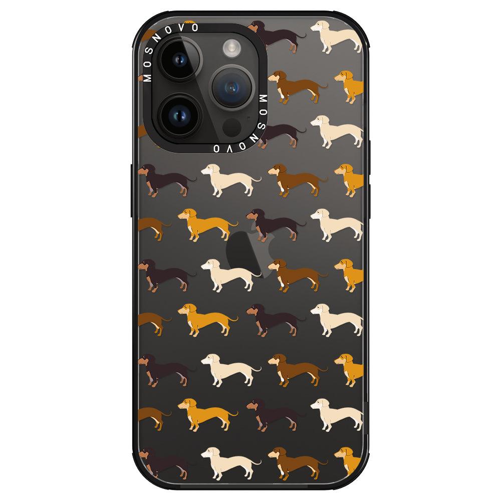 Cute Dachshund Phone Case - iPhone 14 Pro Max Case - MOSNOVO