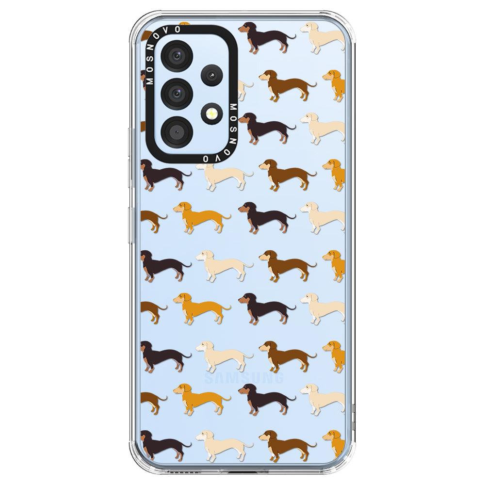 Cute Dachshund Phone Case - Samsung Galaxy A53 Case - MOSNOVO