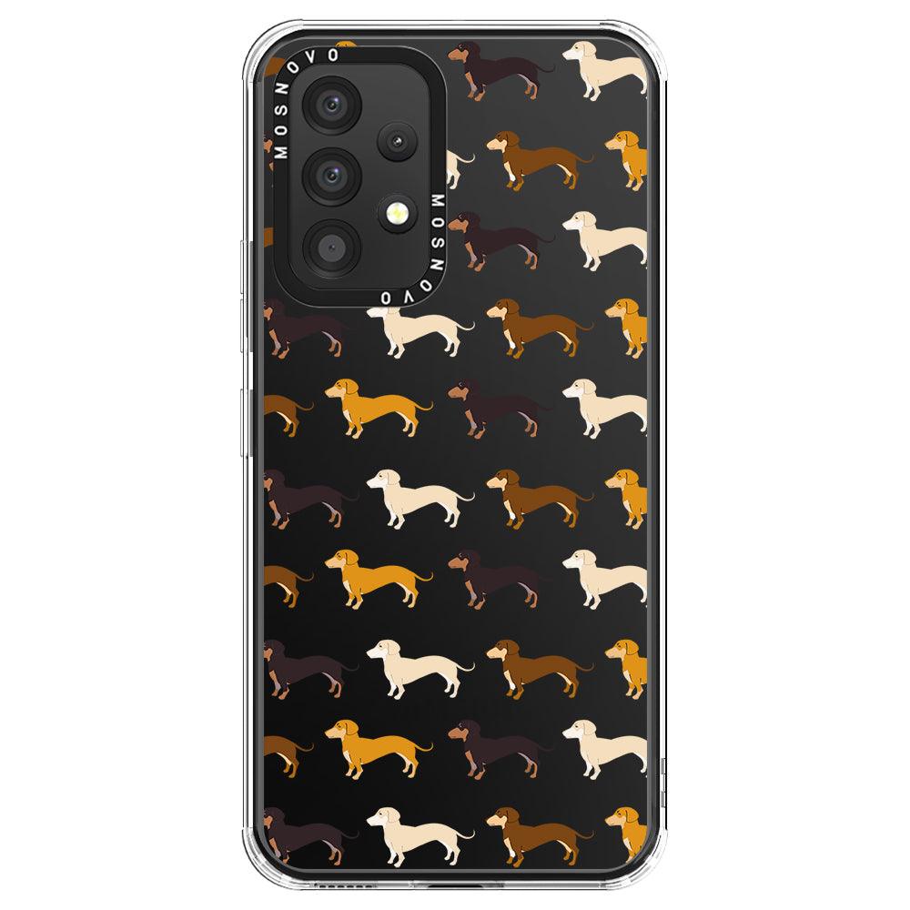 Cute Dachshund Phone Case - Samsung Galaxy A53 Case - MOSNOVO