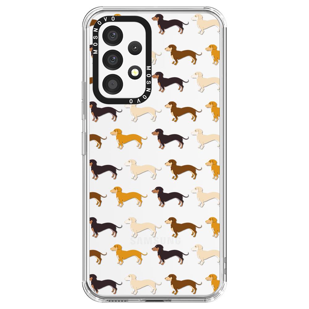 Cute Dachshund Phone Case - Samsung Galaxy A53 Case - MOSNOVO