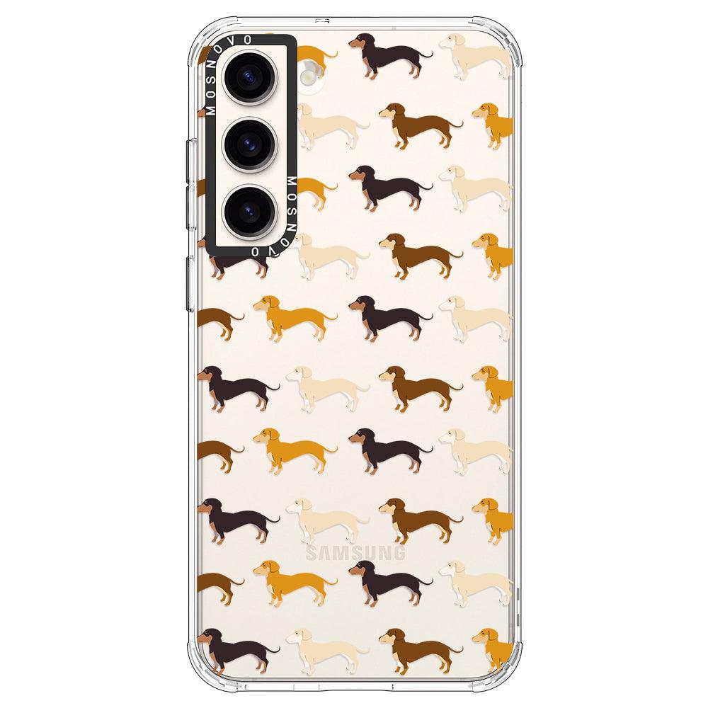 Cute Dachshund Phone Case - Samsung Galaxy S23 Case - MOSNOVO