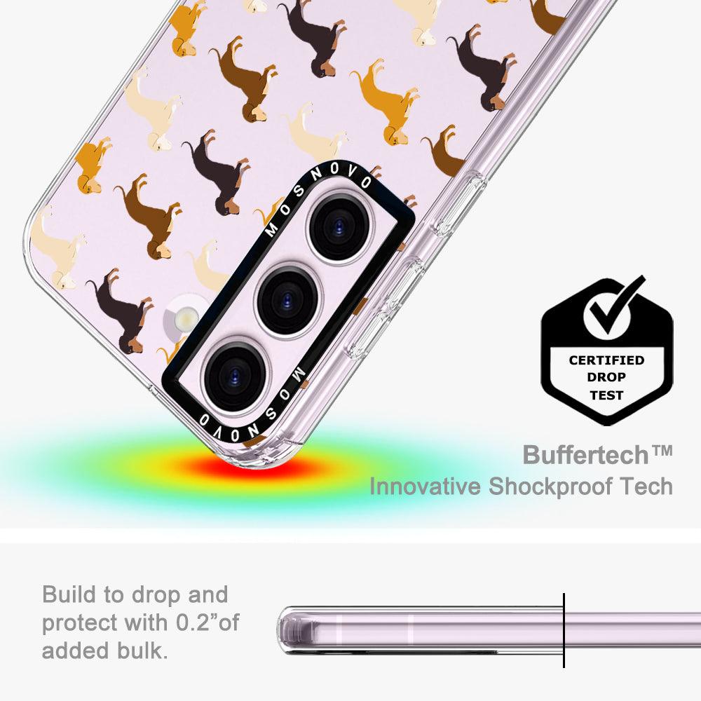 Cute Dachshund Phone Case - Samsung Galaxy S23 Case - MOSNOVO