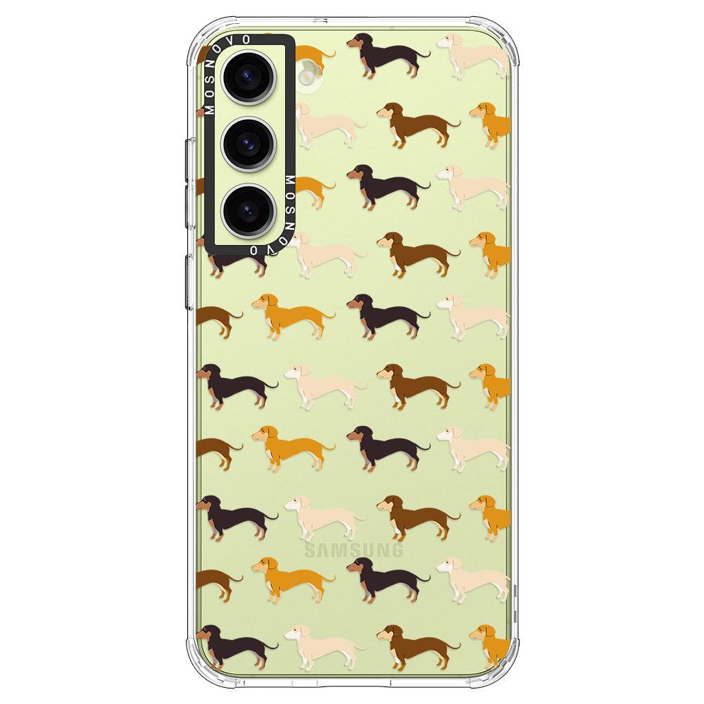 Cute Dachshund Phone Case - Samsung Galaxy S23 Case - MOSNOVO