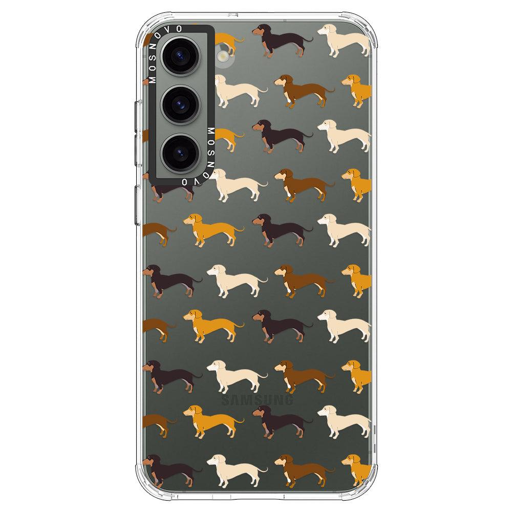 Cute Dachshund Phone Case - Samsung Galaxy S23 Case - MOSNOVO