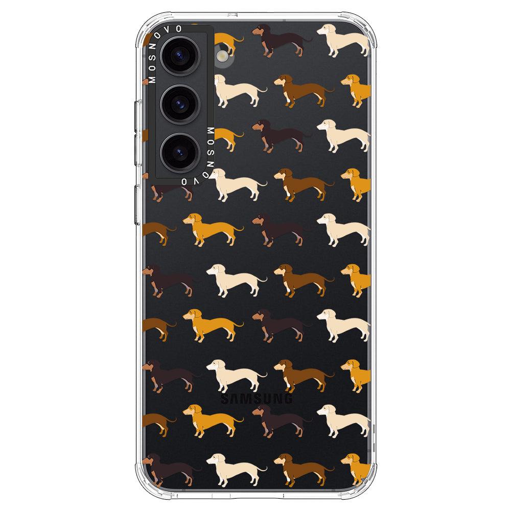 Cute Dachshund Phone Case - Samsung Galaxy S23 Case - MOSNOVO